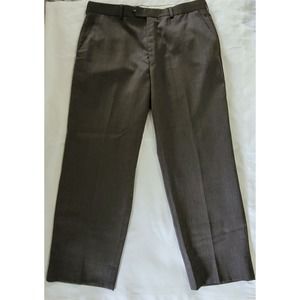 Michael Kors Mens Size 32x30 Wool Brown Dress Pants Slacks Trousers